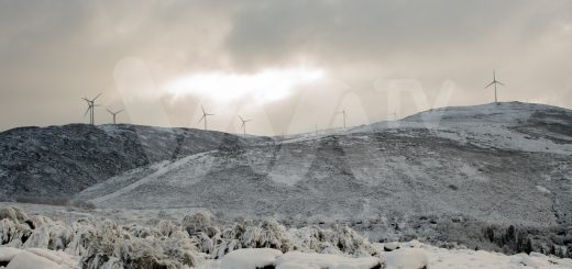 Parque éolico ventoinhas cabreira serra